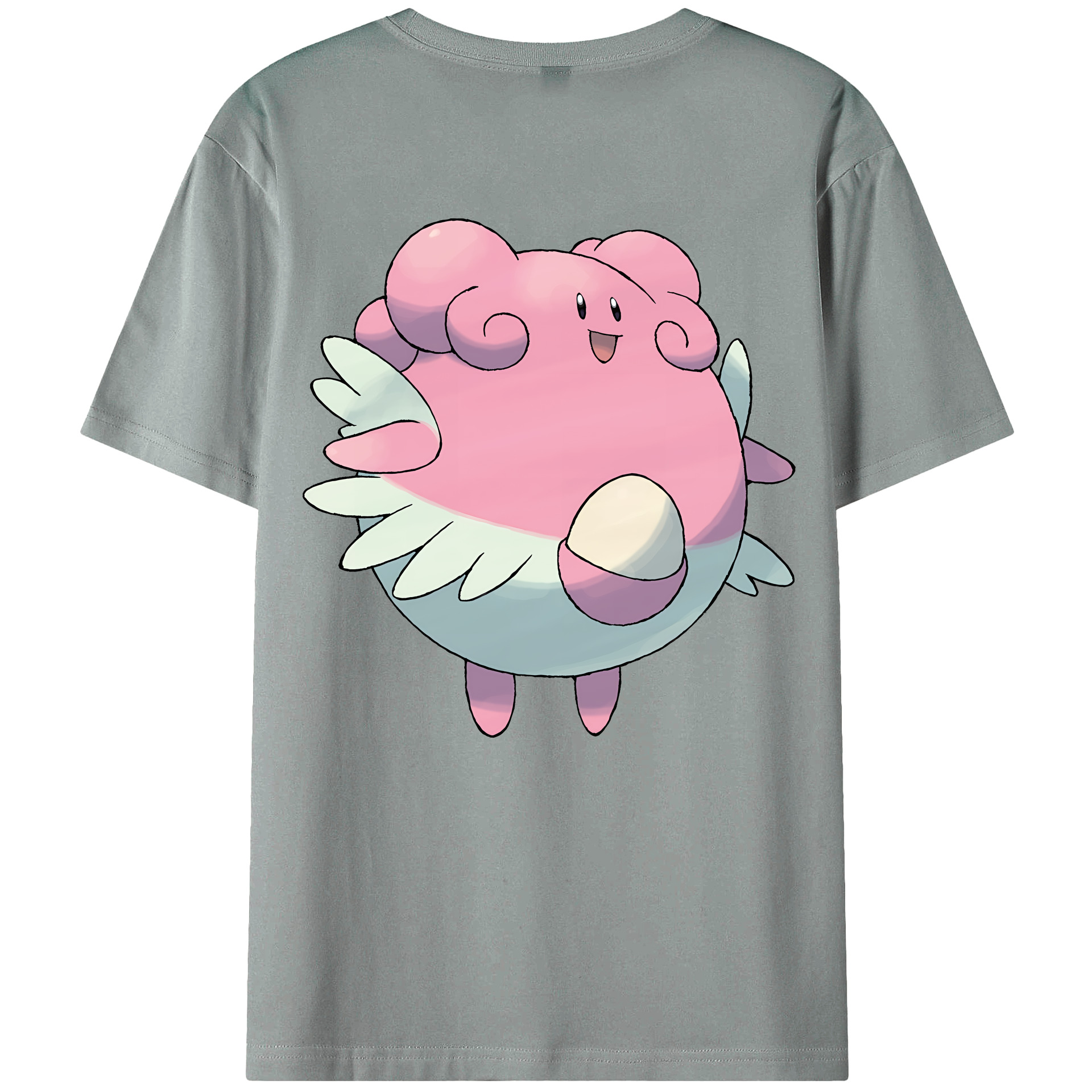 （画像用） ポケットモンスター Pokémon 綿100％ メンズ半袖Tシャツ（バックプリント） 通気性